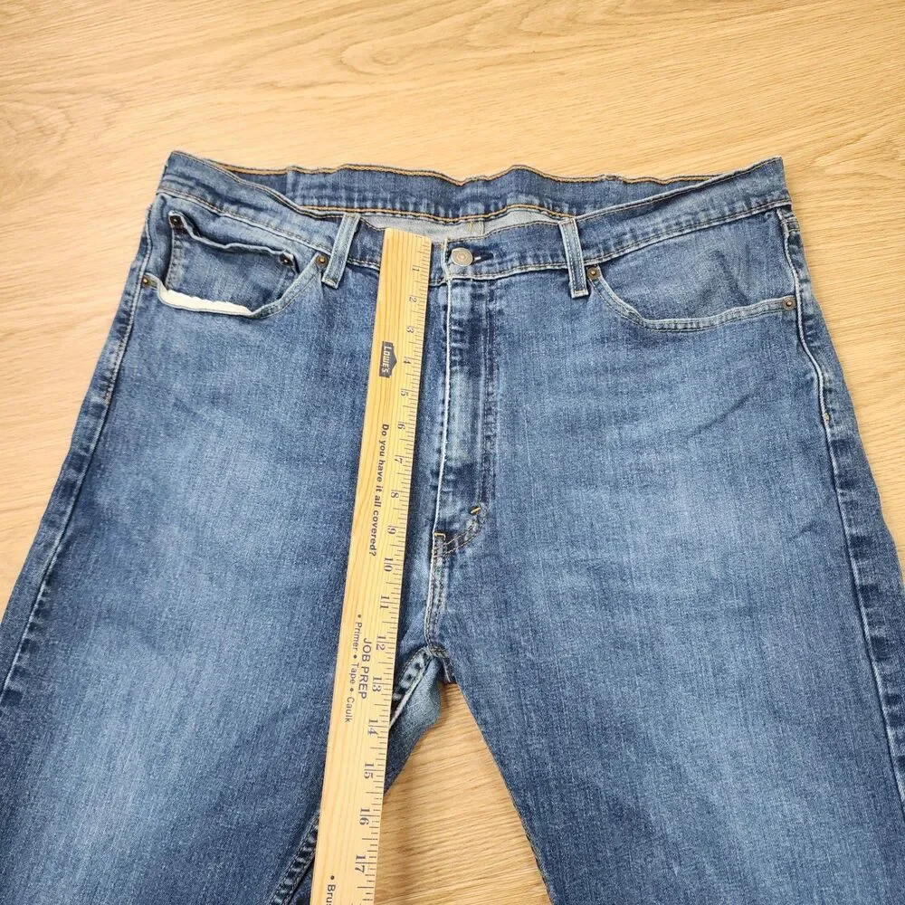 Levi's 505 Jeans Mens 40x30 Regular Fit Straight Blue Rugged Denim Cowboy Pants